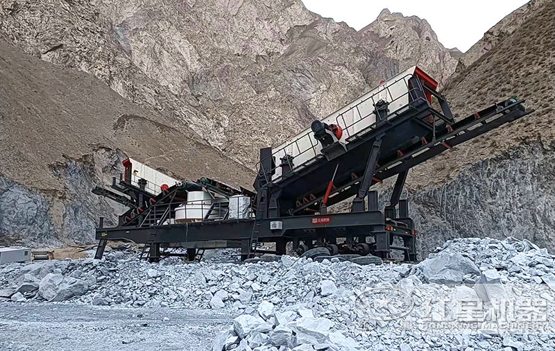 移動制砂機作業(yè)現場