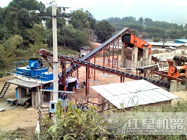 砂石骨料生產(chǎn)線(xiàn)現(xiàn)場(chǎng)