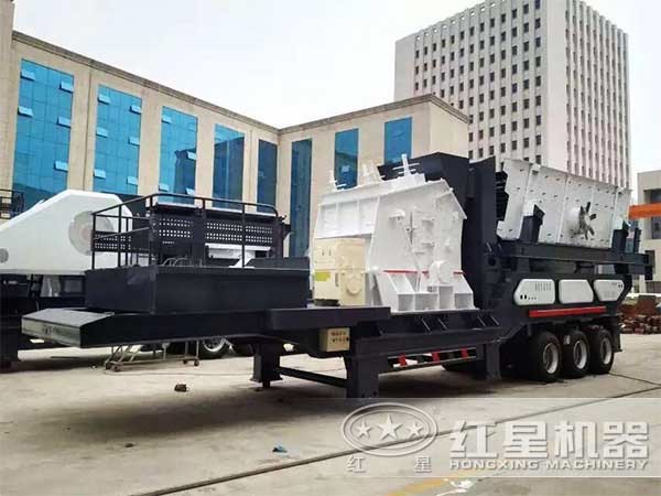 不同配置的移動(dòng)汽車(chē)載式打石子機(jī)