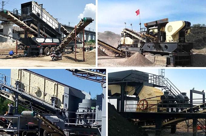 紅星移動式碎石機(jī)械作業(yè)現(xiàn)場集合