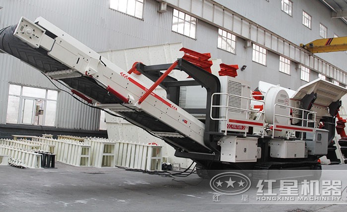 紅星履帶式石頭破碎機(jī)優(yōu)勢多