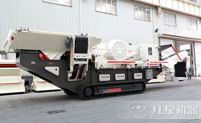 履帶設(shè)計(jì)的移動碎石機(jī)