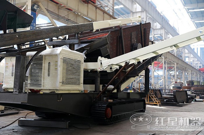 履帶式移動碎石機(jī)可油電切換