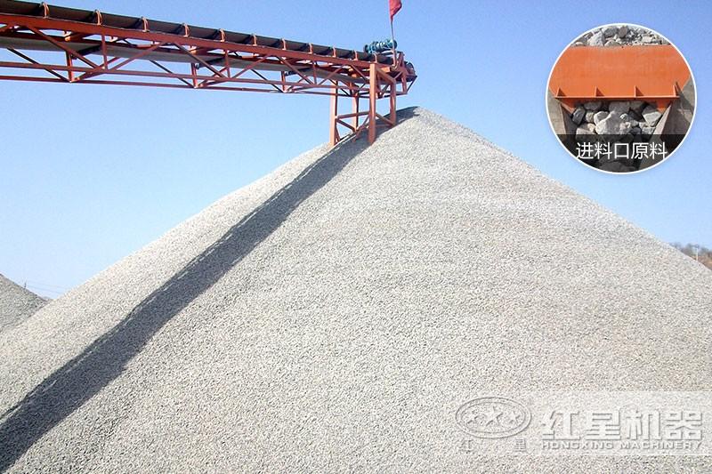 山東打石頭現(xiàn)場，物料展示