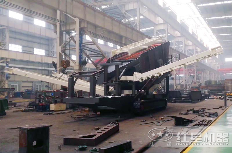 建筑垃圾粉碎機加工車間-半成品圖