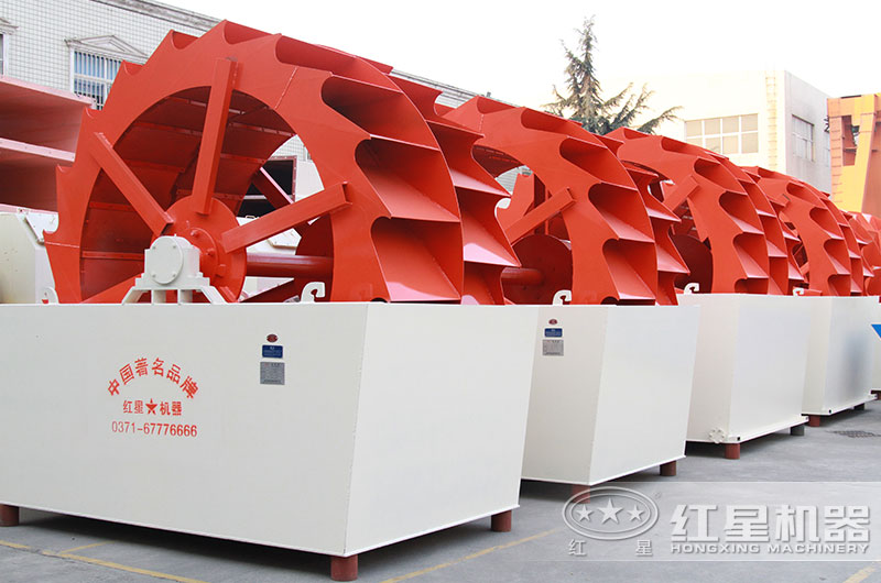 輪式洗砂機(jī)實拍圖