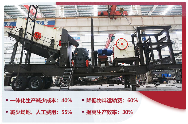 移動(dòng)式石子破碎機(jī)一體化生產(chǎn)，智能更安全