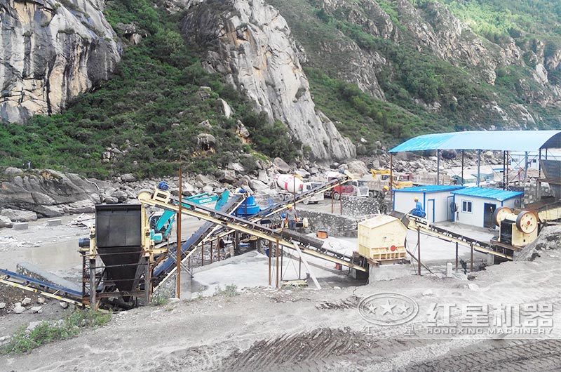 三門峽制砂生產線現(xiàn)場