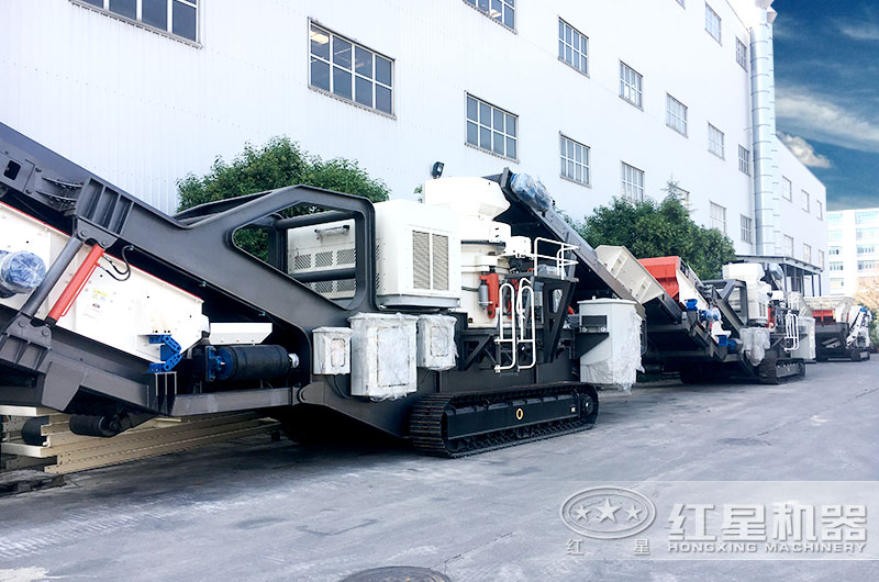 圓錐破履帶式碎石機(jī)，液壓碎石智能性好