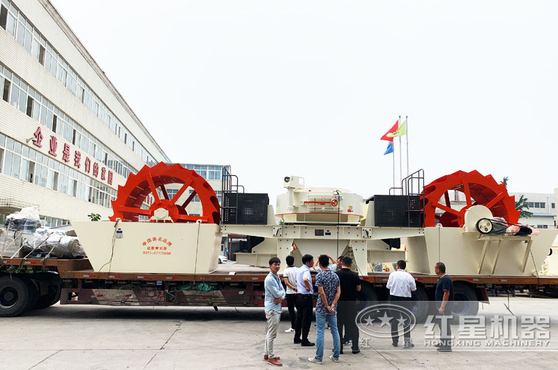 專車運輸洗砂機，并免費安裝