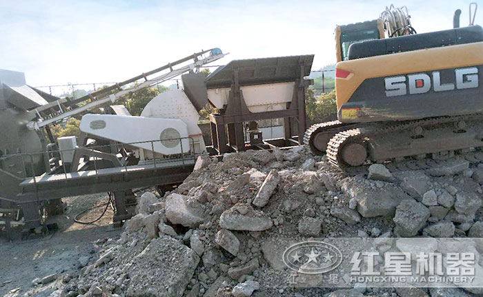 混凝土破碎機(jī)，破碎物料細(xì)節(jié)